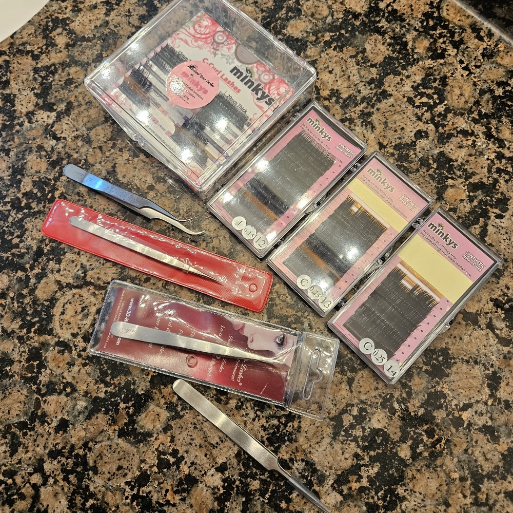 Minky lash extension bundle